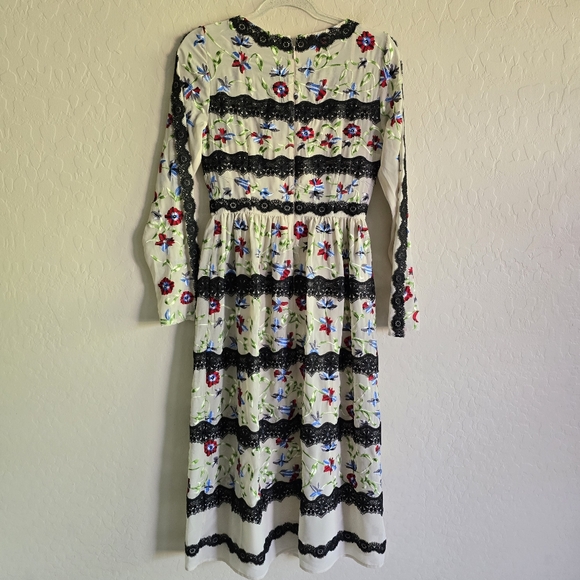 Modcloth Geode Floral Embroidered Lace Dress Size Small - Picture 9 of 14